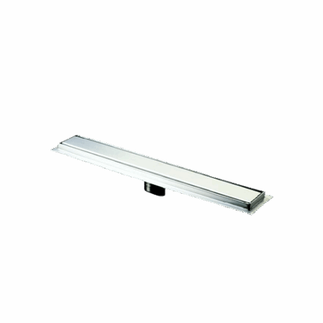 Gio 250x65mm solid grate shower channel stainless steel