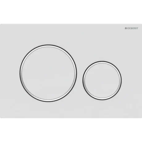 Geberit Sigma20 actuator plate, round, dual flush