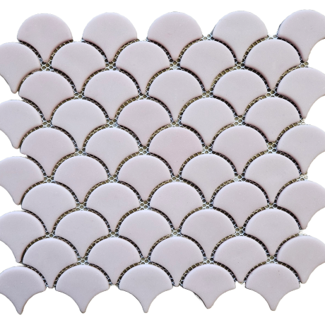 Fan Matt Recycled Glass Mosaic