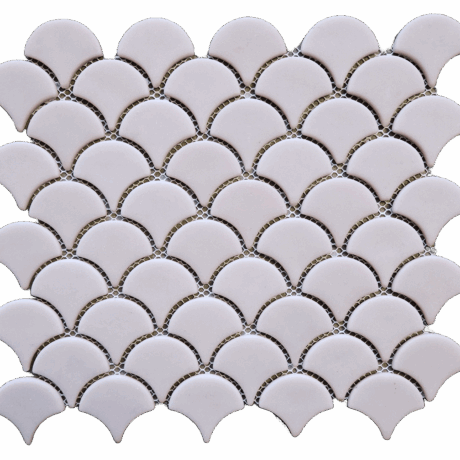 Fan Matt Recycled Glass Mosaic