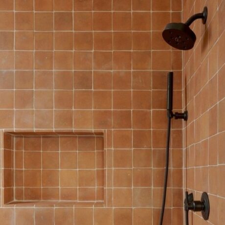 Terracotta Square Stone Mosaic Tile