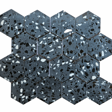Terrazzo Blend Hexagon Mosaic