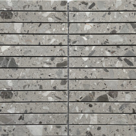 Terrazzo Kit Kat Matt Grey Mosaic