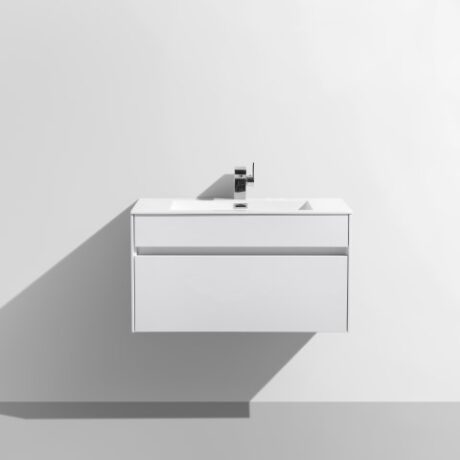 800 Simplicity vanity & Basin - High Gloss White