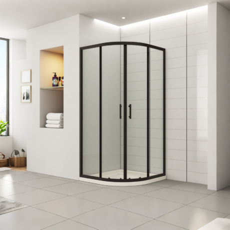 Black Quadrant Shower Enclosure,