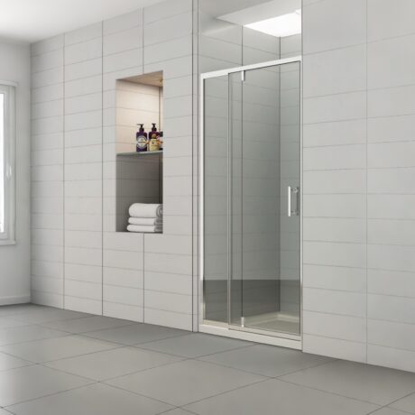 Chrome Extendable Pivot Door Adjustable