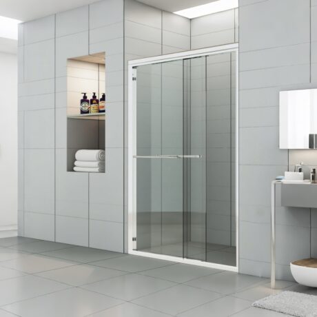 Chrome Bi-Slider Shower Door