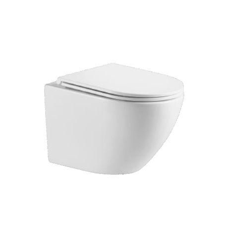 Gio Alvito rimless wall hung pan, S/C seat & quick release hinges