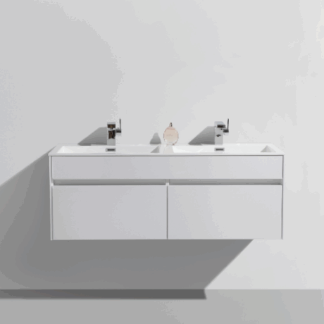 1200 Simplicity vanity & Basin - High Gloss White