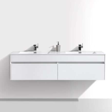 1600 Simplicity vanity & Basin - High Gloss White