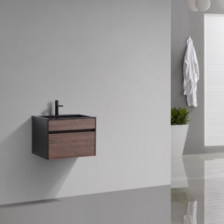 Simplicity 600 vanity & Charcoal Basin