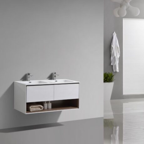 Versace 1200 Vanity & Basin - White