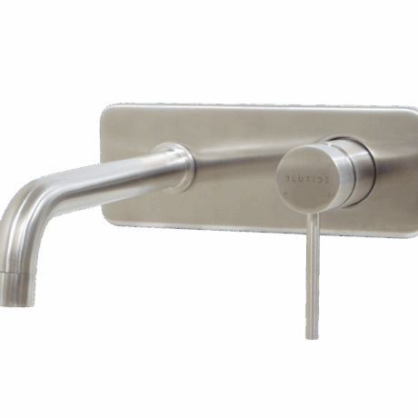 Basin Concealed Mixer Tap with Spout | Neo Brushed Stainless Steel