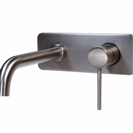 Basin Concealed Mixer Tap with Spout | Neo Gunmetal