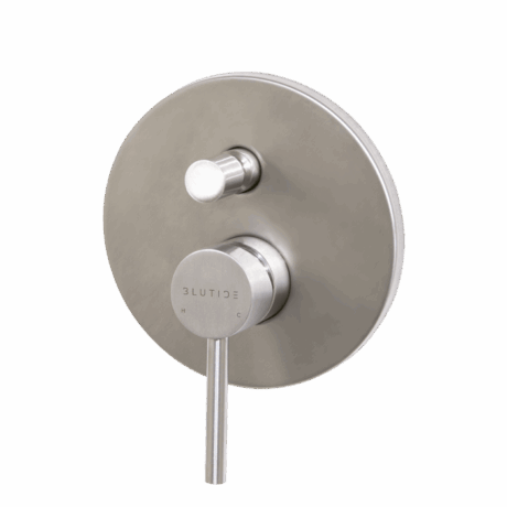 Concealed Diverter Mixer Tap | Moon Brushed Stainless Steel