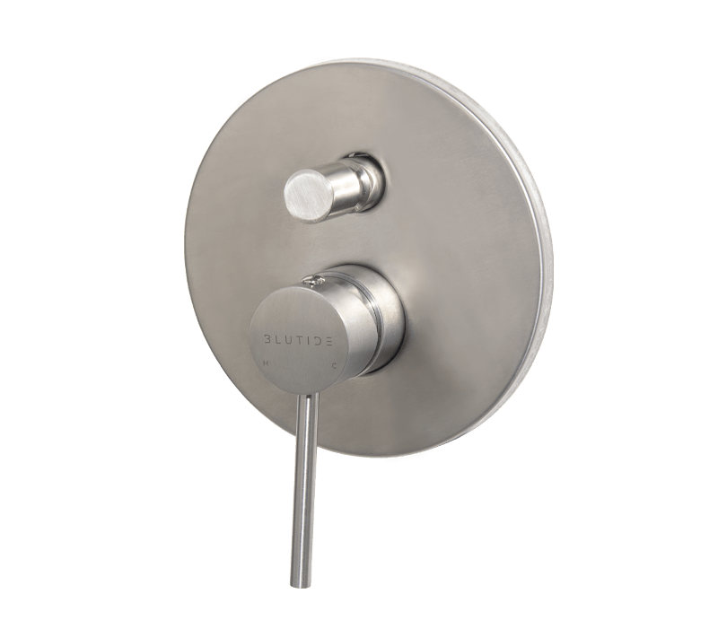 Concealed Diverter Mixer Tap | Neo Brushed Stainless Steel