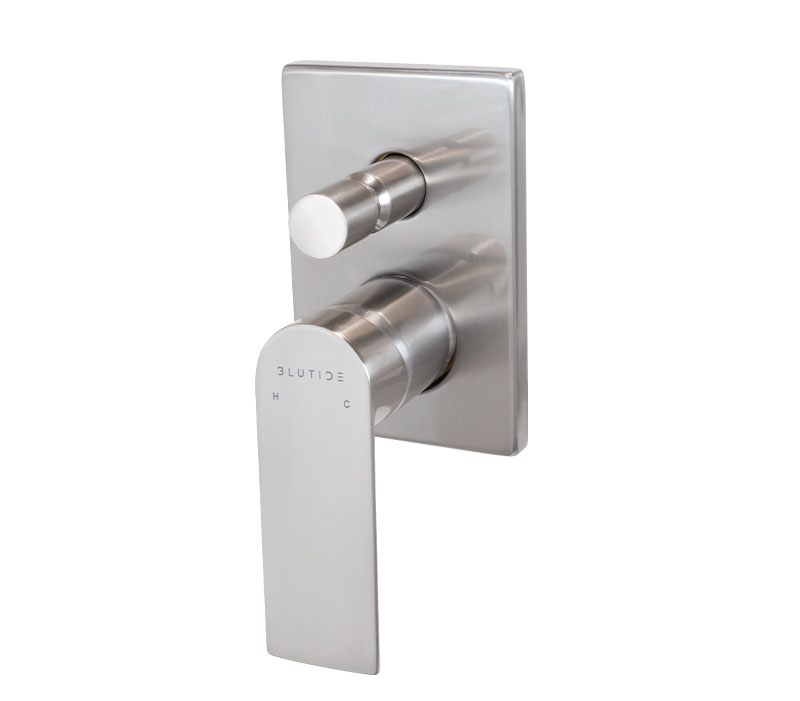 Concealed Diverter Trim Kit | Silk Brushed Stainless Steel