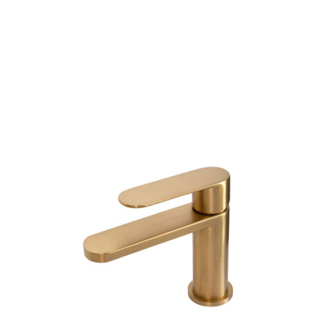 90mm Basin Mixer Tap | Satin Brass