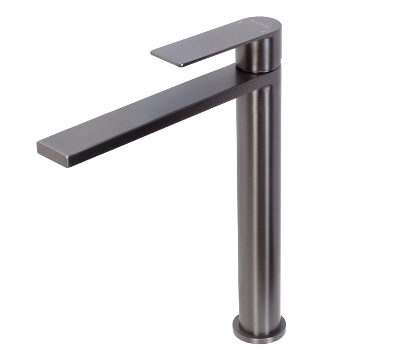 High Basin Mixer Tap | Silk Gunmetal