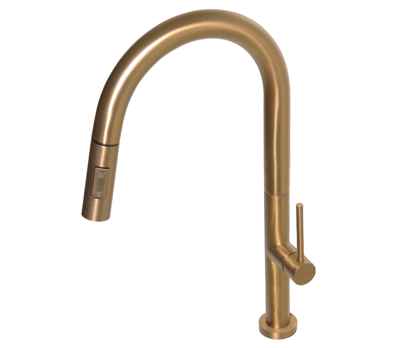 Pull Out Sink Mixer Tap | Neo Brushed Brass