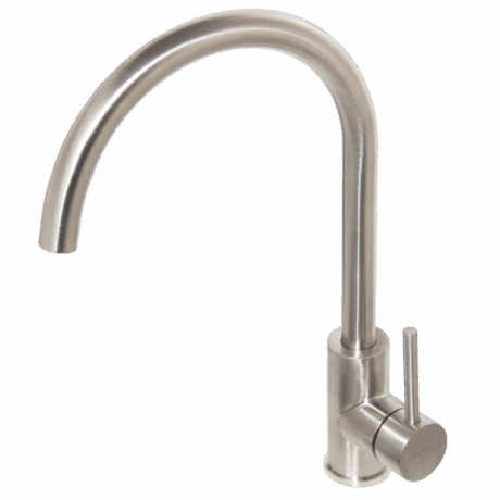 Single Hole Sink Mixer Tap | Neo Brushed Stainless Steel