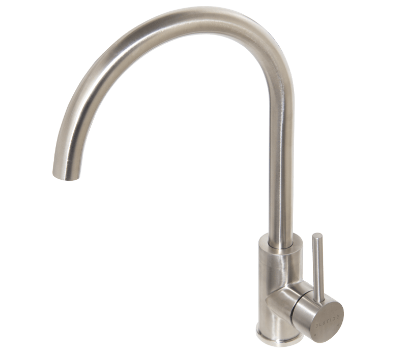 Single Hole Sink Mixer Tap | Neo Brushed Stainless Steel