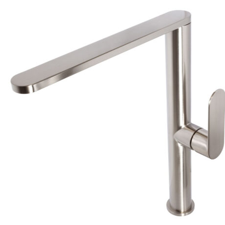 Single Hole Sink Mixer Tap | Satin Brushed Stainless Steel