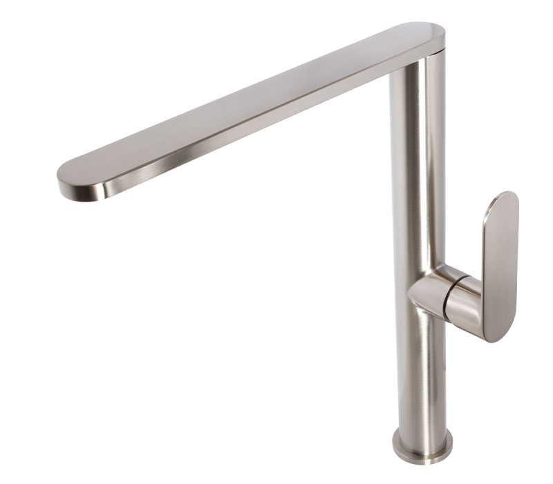 Single Hole Sink Mixer Tap | Satin Brushed Stainless Steel