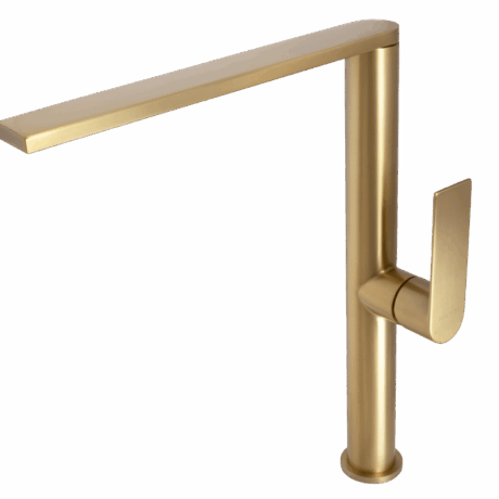 Single Hole Sink Mixer Tap | Silk Brass