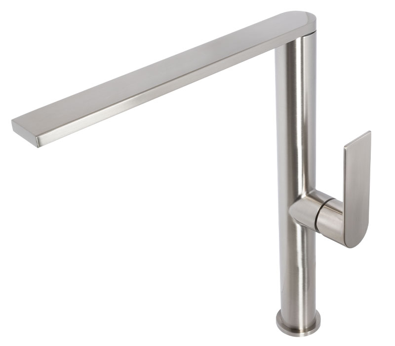 Single Hole Sink Mixer Tap | Silk Brushed Stainless Steel