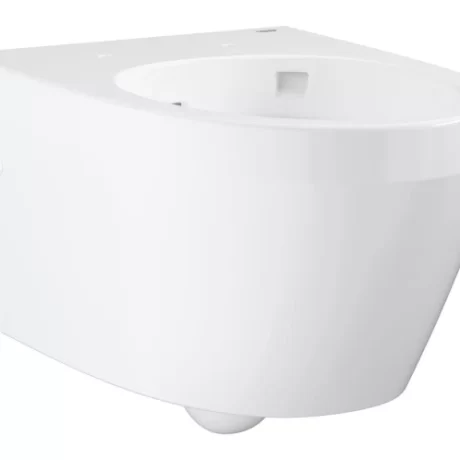 Wall hung toilet without seat and cover