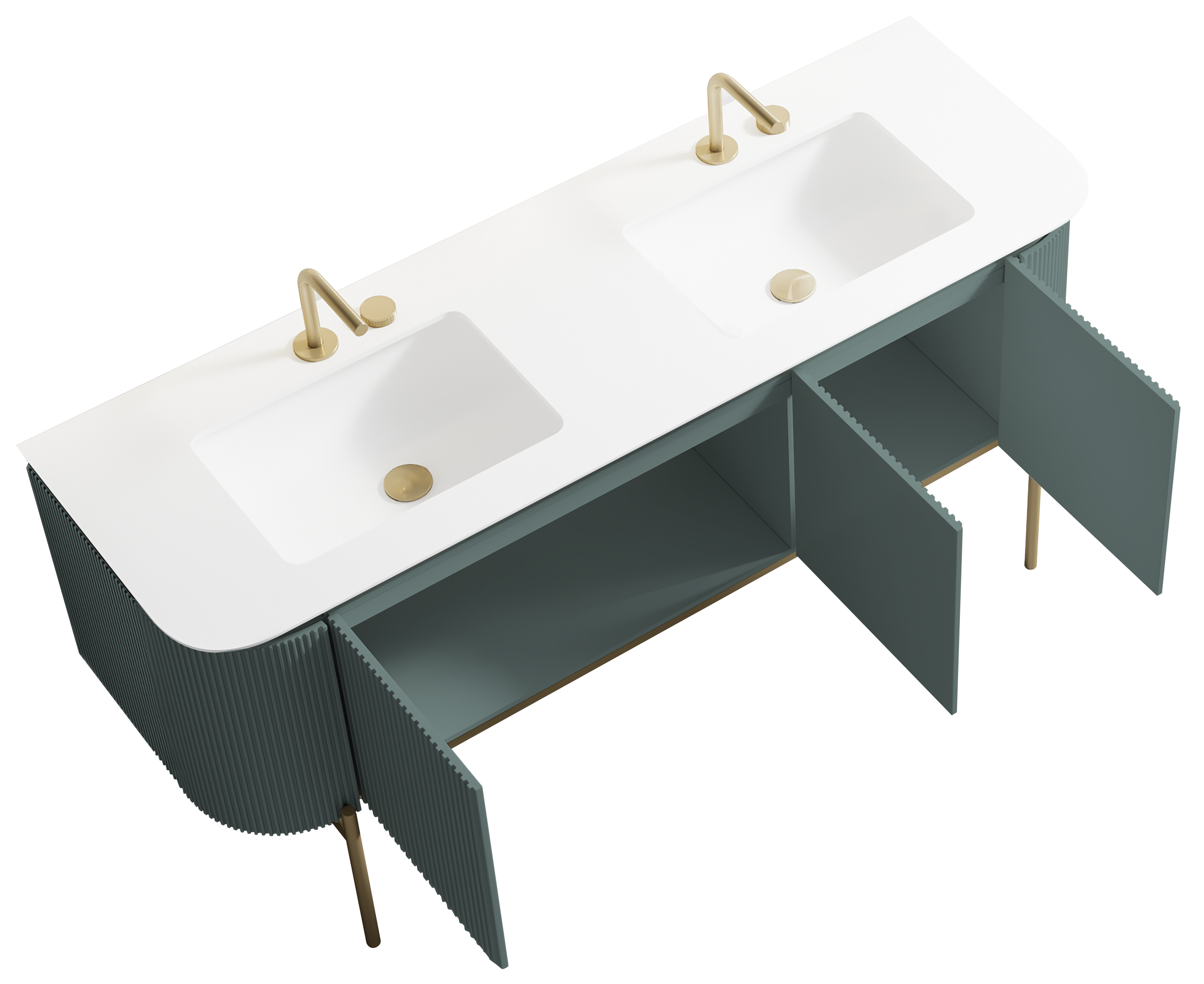 Crocky Double Jade Green - Basin - Image 2