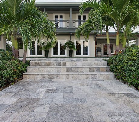 Silver French Patten Set Travertine F. Pattern x 12