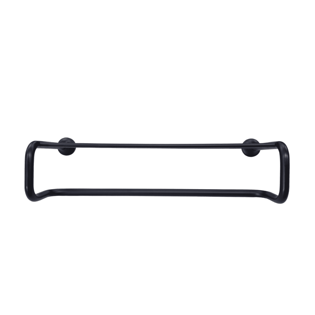 Blackened Brass Towel Rail Shelf - Image 3