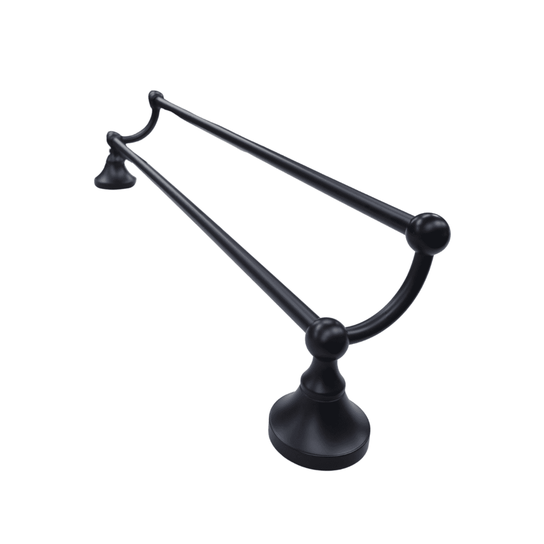 Blackened Brass Double Towel Rail - Image 4