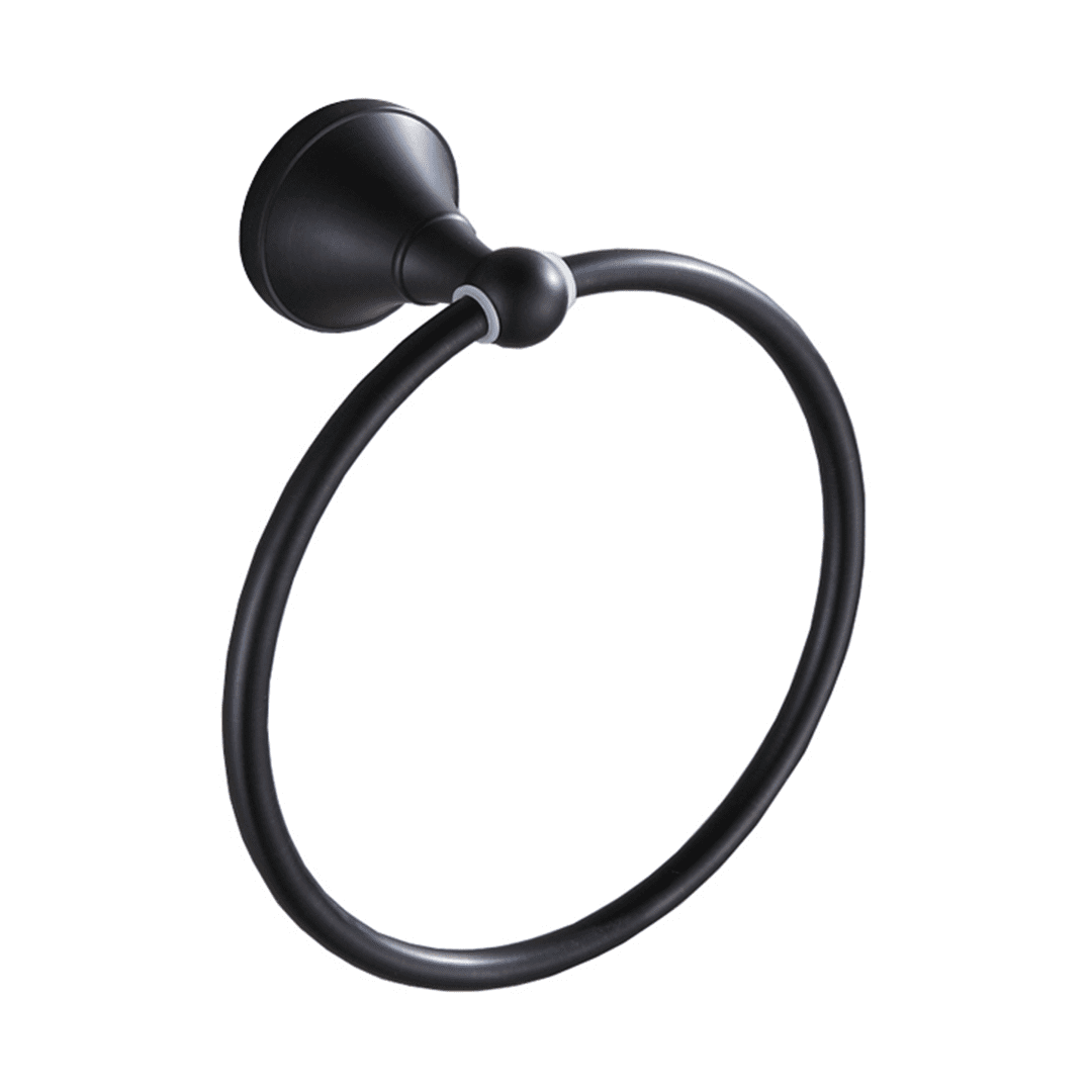 Blackened Brass Towel Ring