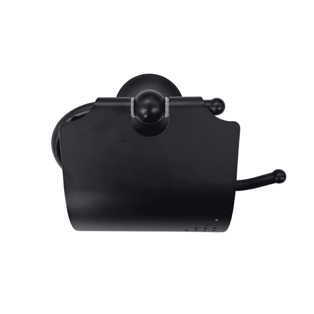 Blackened Brass Toilet Roll Holder