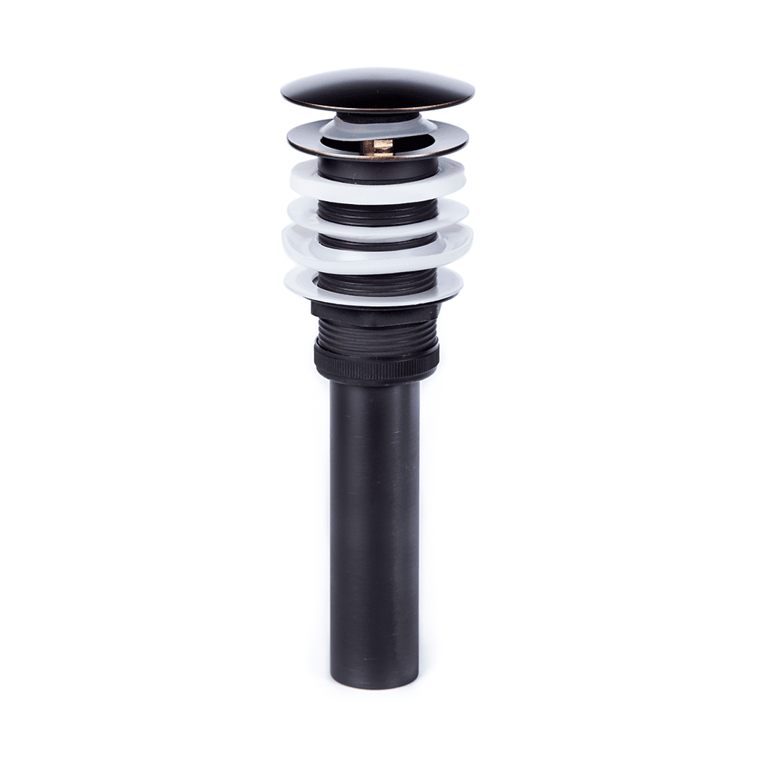 Blackened Brass Basin Pop Up Plug | Unslotted
