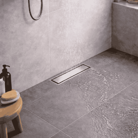 Chrome Rectangle Floor Drain