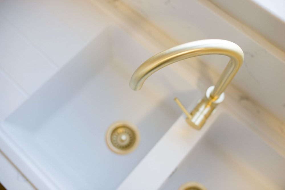 Brushed Gold Basin Waste Plug | Kitchen