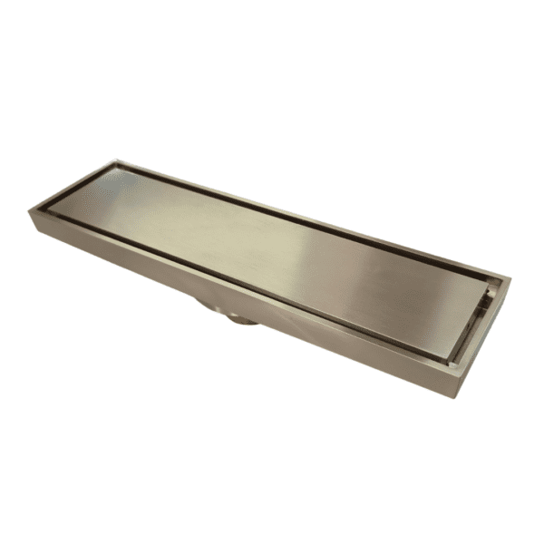Brushed Gold Shower Drain Cover & Trap - Image 2