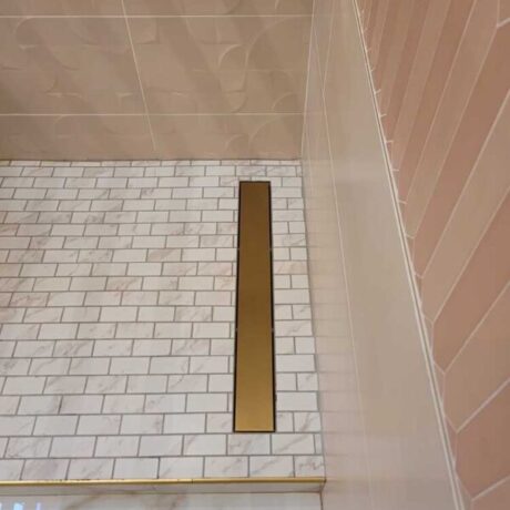 Brushed Gold Large Floor Drain