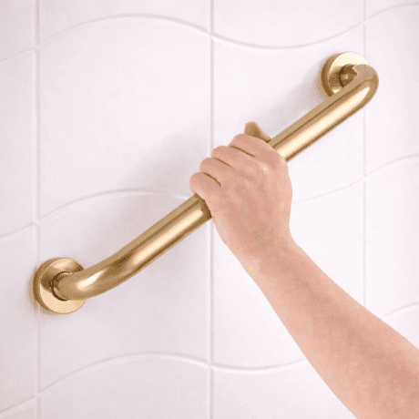 Brushed Gold Grab Rail Straight
