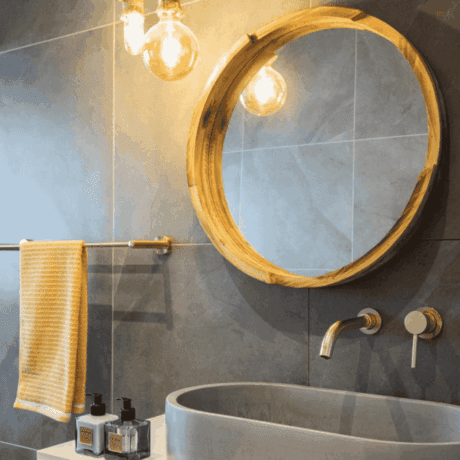 Brushed Gold Single Towel Rail