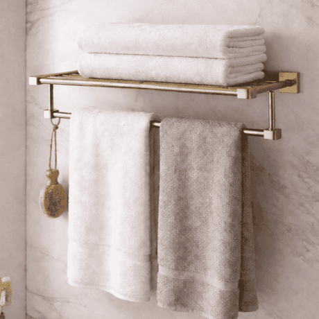 Brushed Gold SQ Large Towel Rail