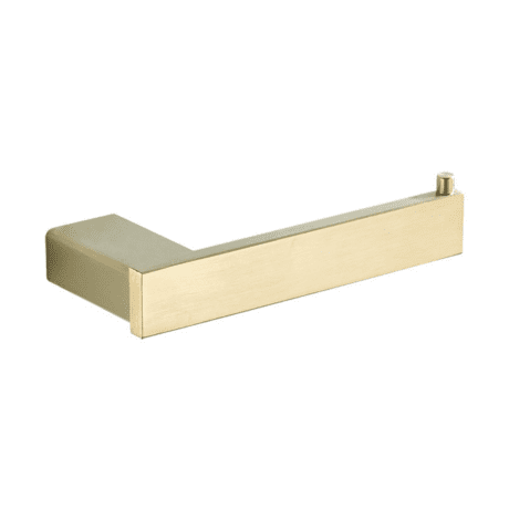 Brushed Gold Square Toilet Roll Holder