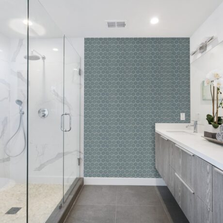 Gloss Hexagonal Porcelain Mosaic