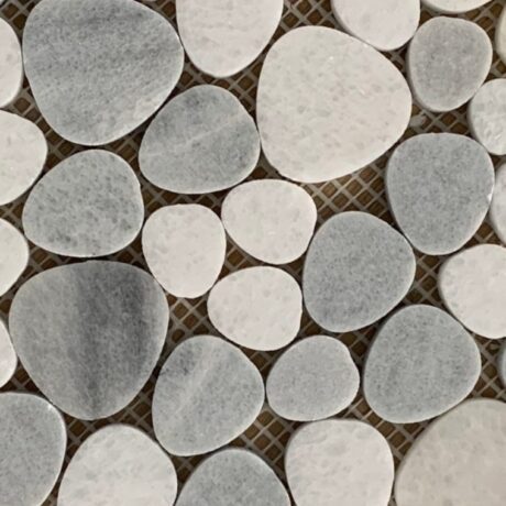 Ice Grey & Crystal White Polished Mosaic