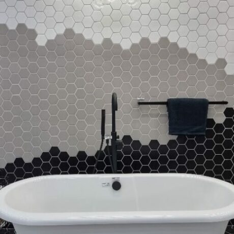 Large Hexagonal Gloss Mosaic