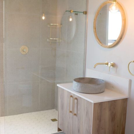 Brushed Gold Shower Drain Cover & Trap